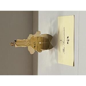 Danbury Mint Vintage 23k Gold Plated Christmas Ornament 1984